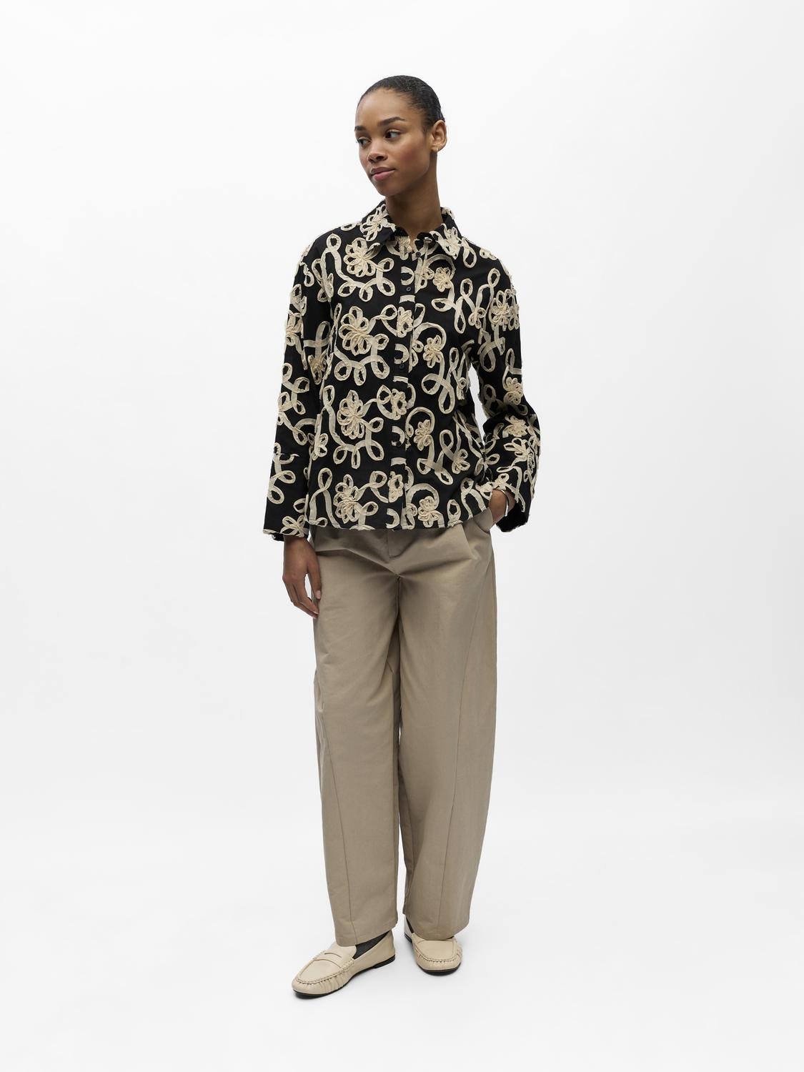 OBJROYA Shirt - Black - VERO MODA & VILA Bergvik